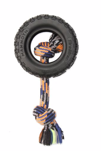 Mammoth Extra Large Tirebiter 2 W/Rope Dog Toy