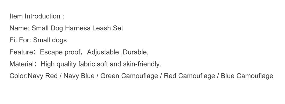 HOOK & LOOP Navy Dog Harnesses and Leash