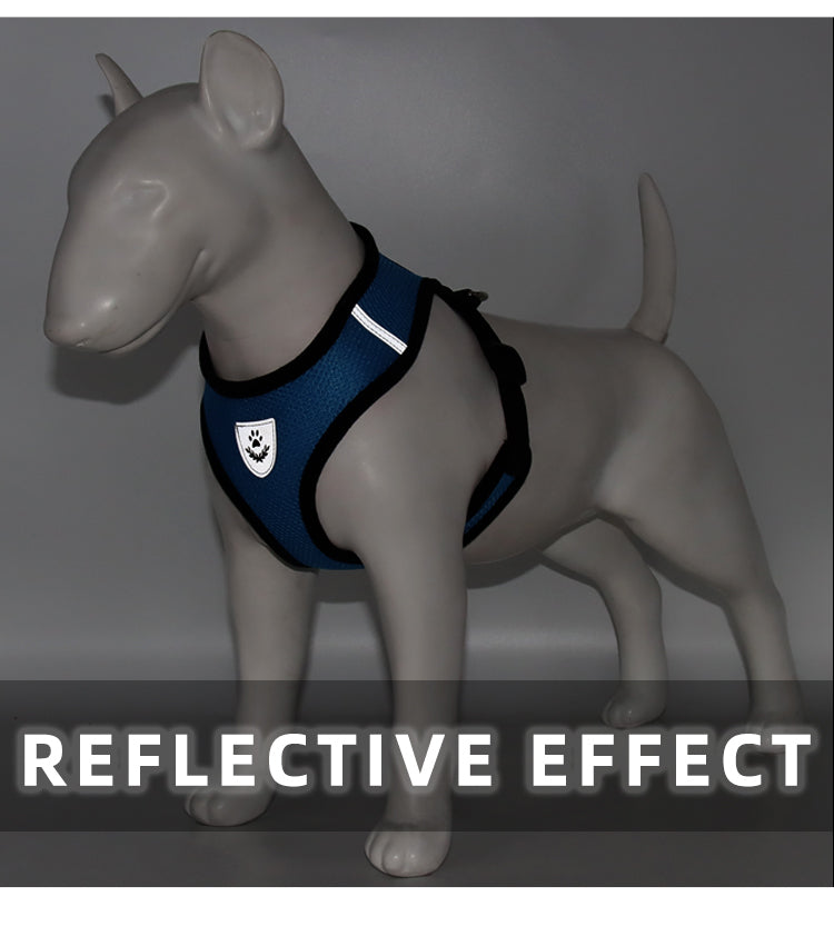 Reflective Soft Padded Vest with Dog Leash