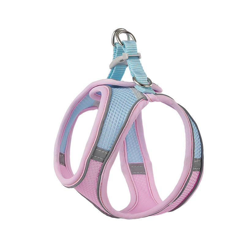 Reflective Cat Breathable Body Harnesses and Leash set