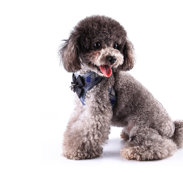 Escape Proof Plaid Pattern Dog Harnesses
