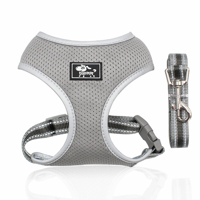 Back Leash Clips Breathable Reflective Dog Vest
