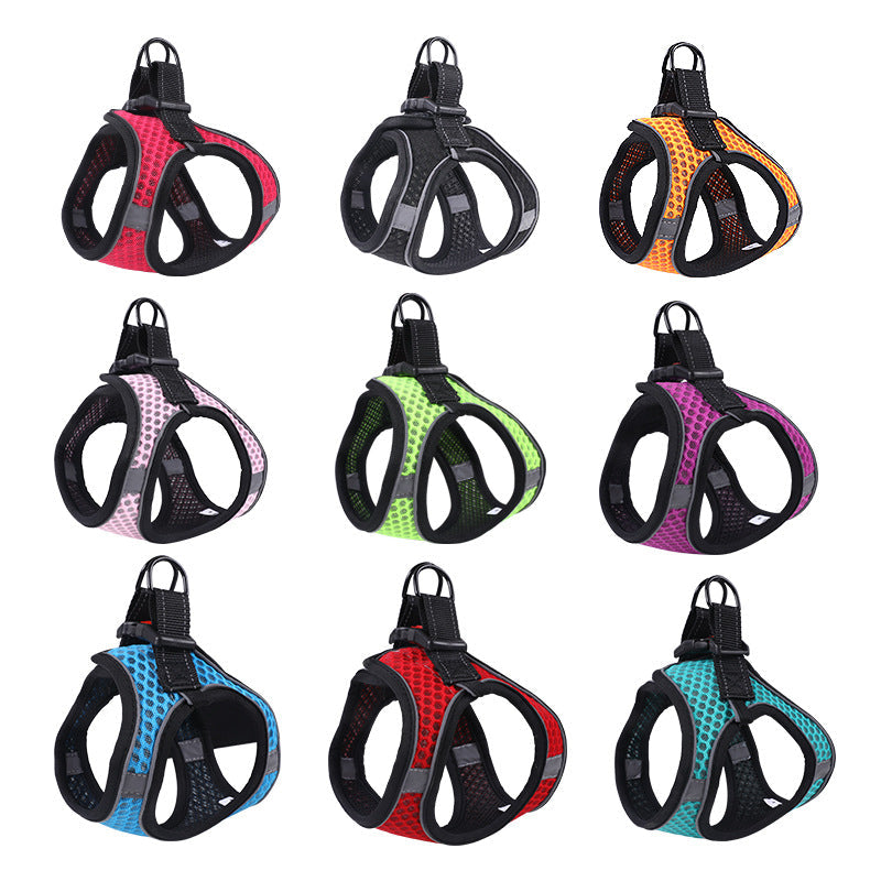 Breathable Mesh Summer Vest Reflective Dog Harnesses
