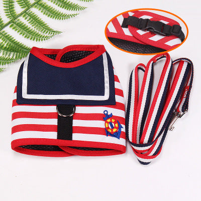 HOOK & LOOP Navy Dog Harnesses and Leash