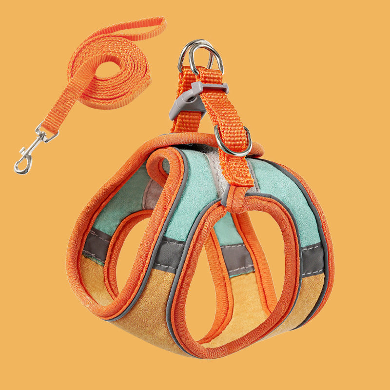 Reflective Cat Breathable Body Harnesses and Leash set