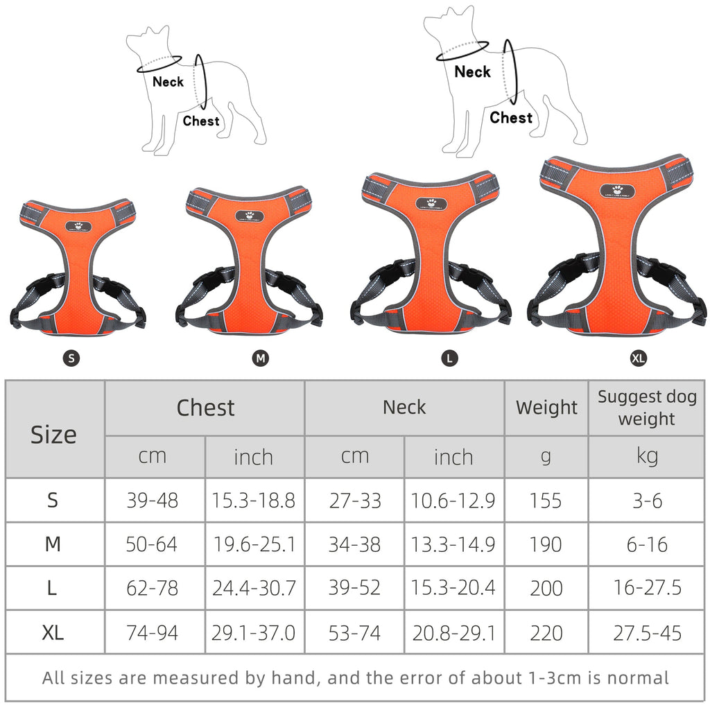 Outdoor Soft Padded Dog Vest andLeash